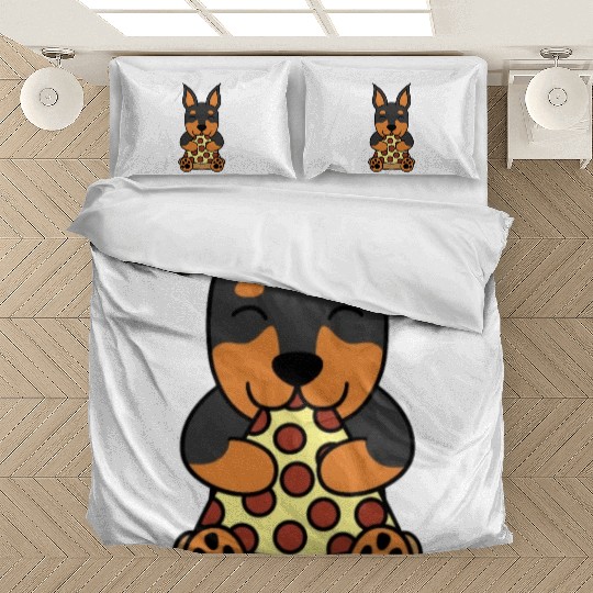 Doberman Pizza Lover Bedding Sets