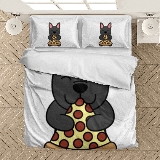 French Bulldog Pizza Lover Bedding Sets