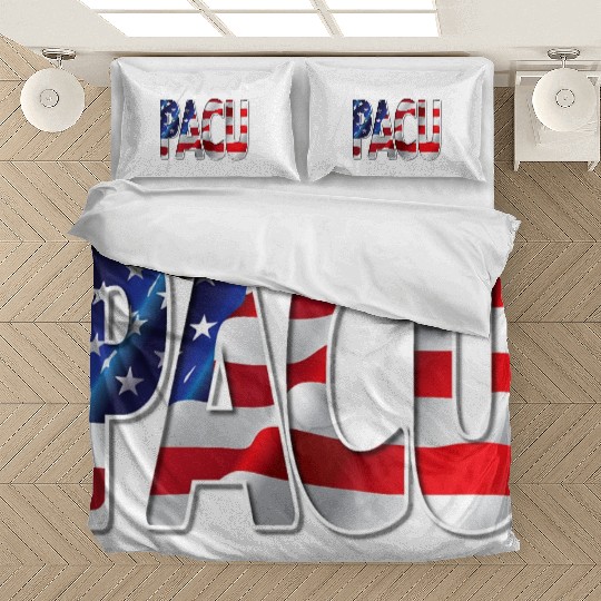 Nurses USA Flag Stars Stripes PACU Bedding Sets