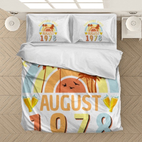 August 1978 Retro Bedding Sets