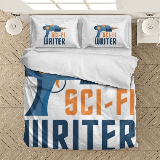 Sci Fi Writer Laser Gun Science Fiction Author Bedding Sets
