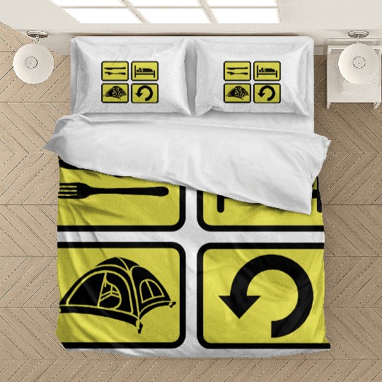 wilderness camping daily repeat Bedding Sets