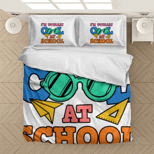 Kids Back to School Totally Cool at School for Bedding Sets