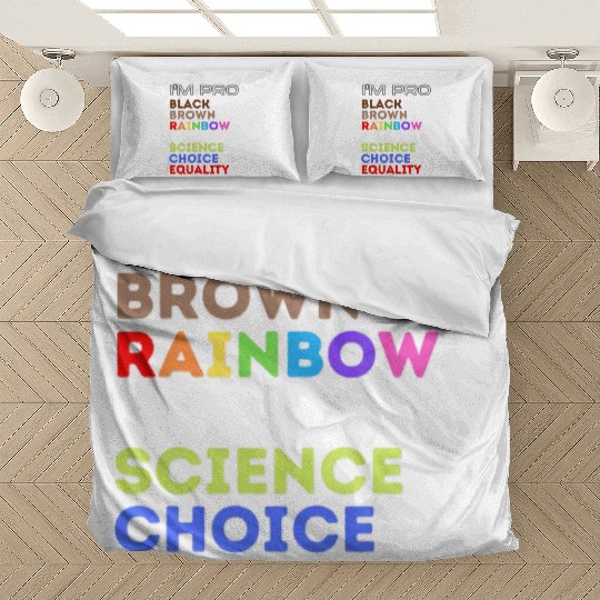 black brown rainbow facts science choice equality Bedding Sets