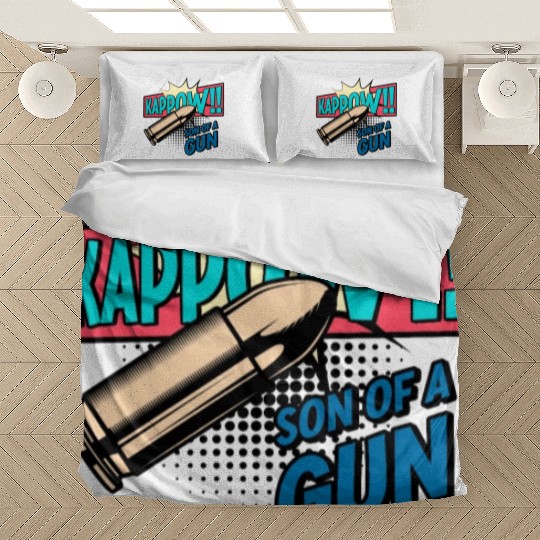 Kappow Bullets Gun Explosion Big bang Aesthetic Bedding Sets