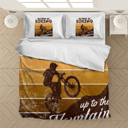 Rather Be Biking To Mountain Bedding Sets
