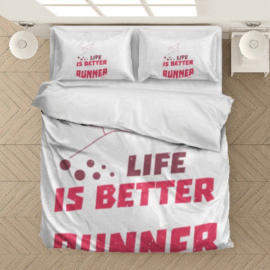 Run jogging sport race training gift Bedding Sets
