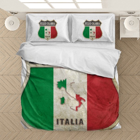 Reggio Calabria Italy coat of arms flags design Bedding Sets