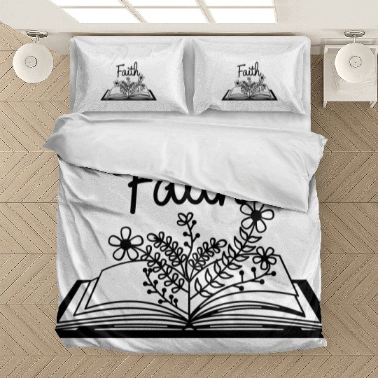 Faith Book with wild Flower Bedding Sets