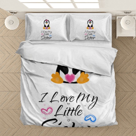 I love my little sister Pinguin Bedding Sets