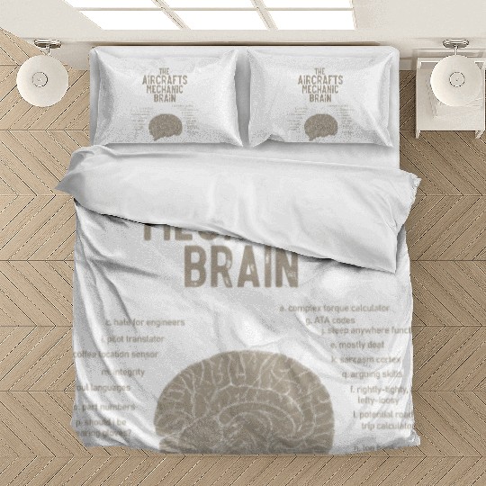 Aircraft Mechanics Brain Bedding Sets
