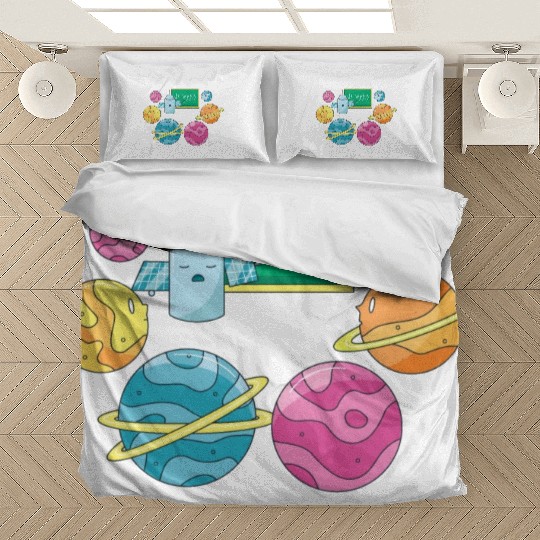 Humans Planets Funny School Learning Humans Planet Bedding Sets