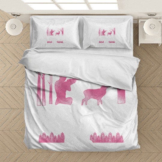 Buck Deer Hunting Hunter Girl Bedding Sets