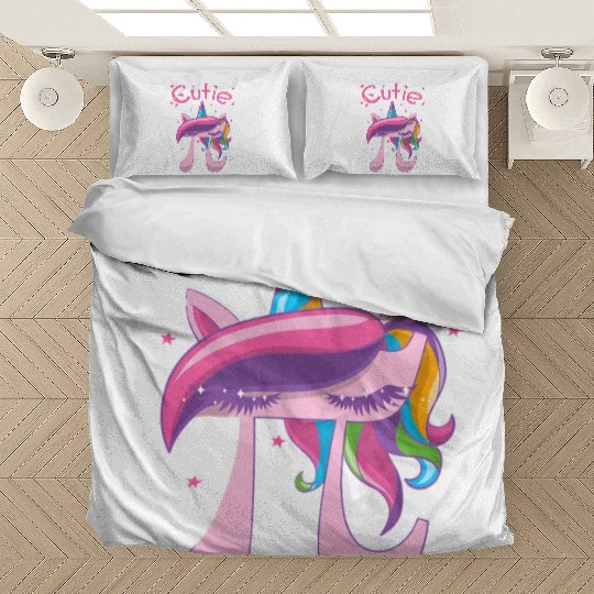 Cutie Pi Day Unicorn Girls Bedding Sets