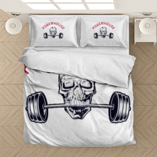 Powerhouse Gym - Bodybuilding Workout Saying Bedding Sets