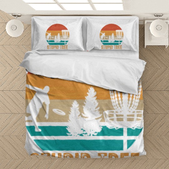 Stupid Tree Disc Golf Vintage Ultimate Frisbee Bedding Sets
