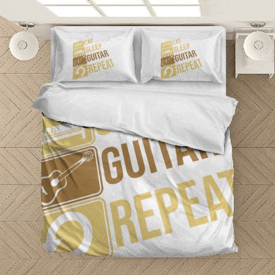 Guitarist Eat Sleep Repeat Bedding Sets