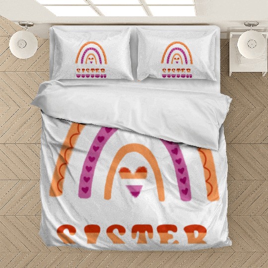 Proud Sister Awesome Big Sister Lesbian Bedding Sets