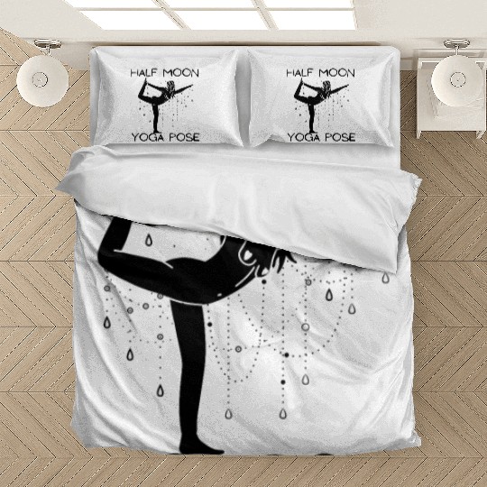 HALF MOON YOGA POSE Bedding Sets