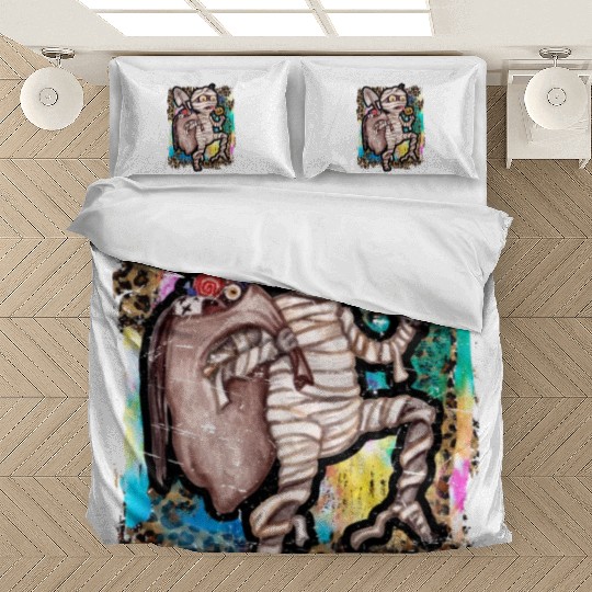 Halloween Zombie Mummy Tie Dye Bedding Sets