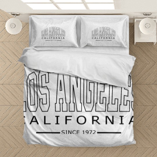 Womens Los Angeles California Letter Print Half Bedding Sets