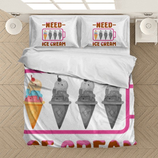 Ice Cream Battery Cone Need Ice Bedding Sets