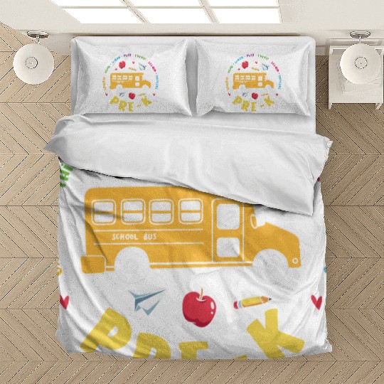 Pre-K School Bus Bedding Sets
