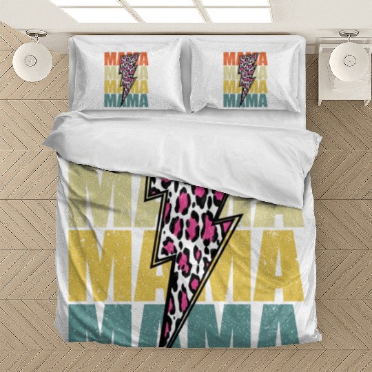 Lightning Bolt Leopard Cheetah Print Multi Color Bedding Sets