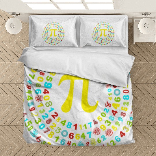 Pi Spiral Pi Day Bedding Sets