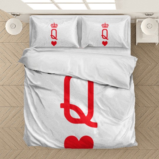 Queen of Hearts Playing Cards Bedding Sets