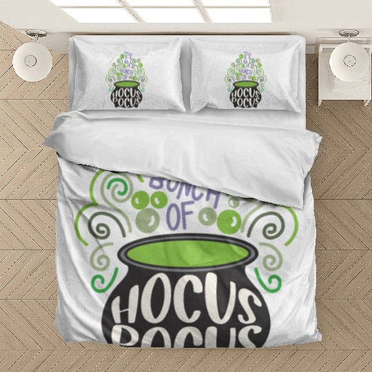 Its All A Bunch Of Hocus Pocus Scary Halloween Bedding Sets
