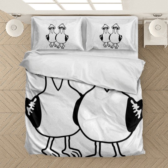 Cartoon 2 seagull friends Bedding Sets