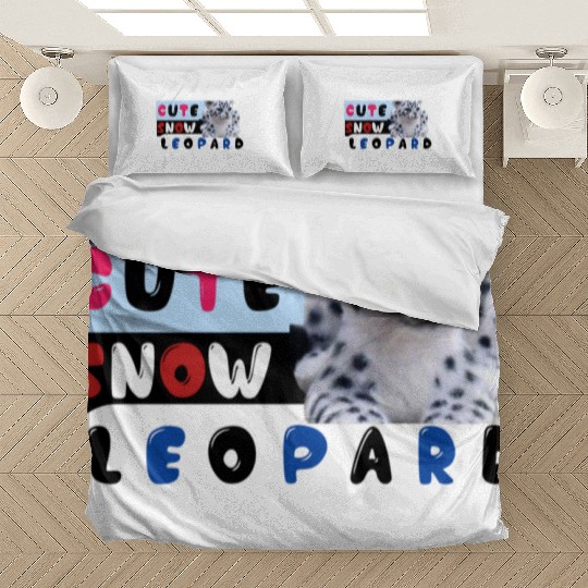 Cute Snow leopard |big cats Bedding Sets