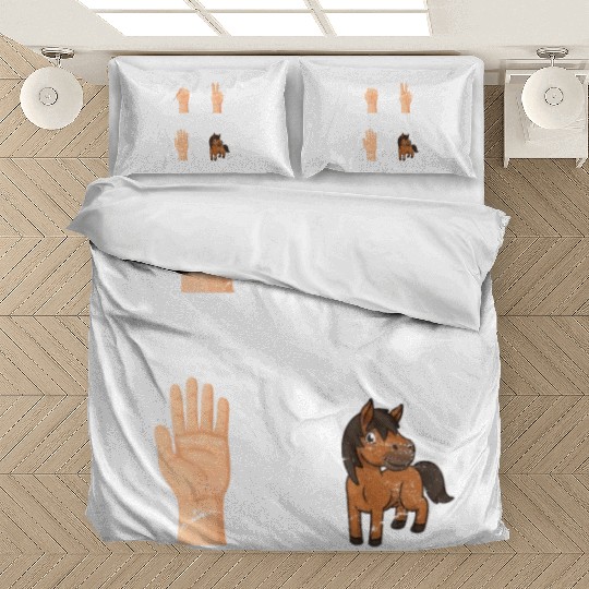 Rock Paper Scissors Nothing Beats Horses Horse Rid Bedding Sets