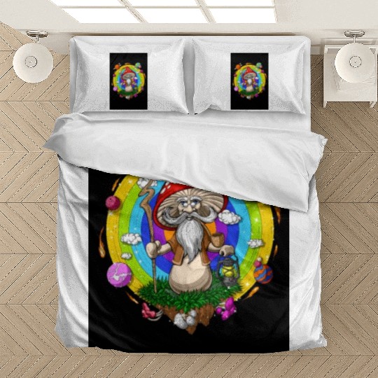 Psychedelic Hippie Mushroom Wizard Bedding Sets