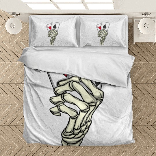 Poker Player Poker Cards 7 2 Skeleton Hand Poker Bedding Sets
