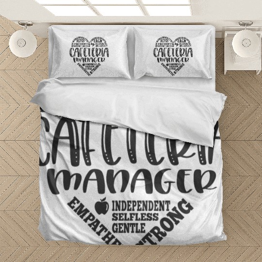 Cafeteria manager, lunch lady, worker Bedding Sets