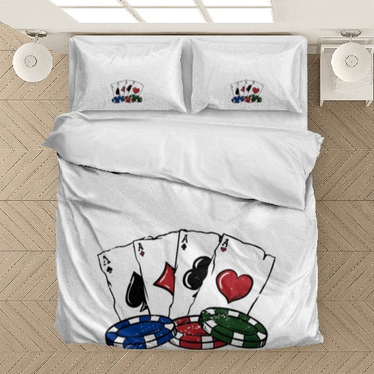 Bad Beat Loading Gambler Poker Gambling Poker Bedding Sets