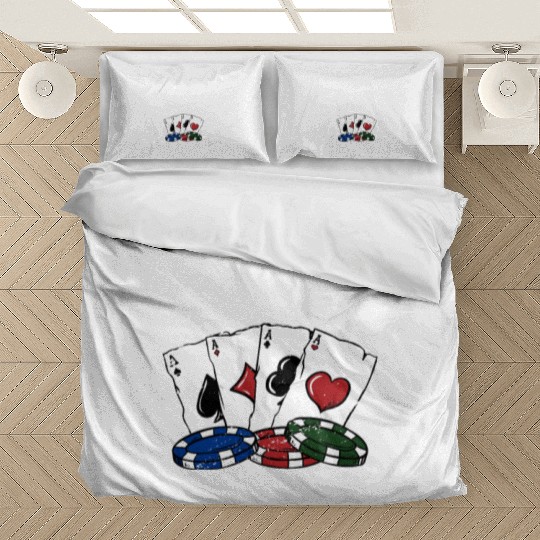 Poker Skills Loading Gambler Casino Gambling Bedding Sets