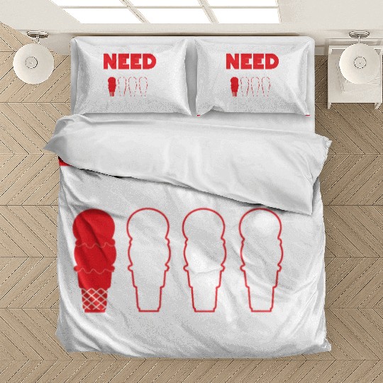 Ice Cream Battery Cone Need Ice Bedding Sets