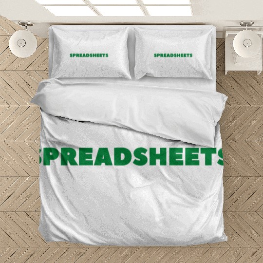 i like spreadsheets and people Excel Spreadsheet Bedding Sets