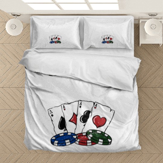 Don't Blow the Bubble Gambler Poker Gambling Bedding Sets