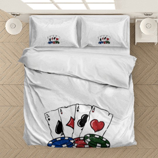 Luck Changes Bet Wisely Gambler Poker Gambling Bedding Sets