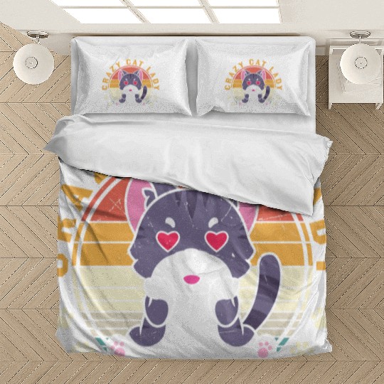 Crazy cat Lady Bedding Sets