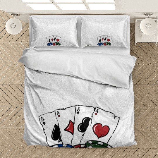 Get the Pot with a Kicker Poker Gambler Poker Bedding Sets