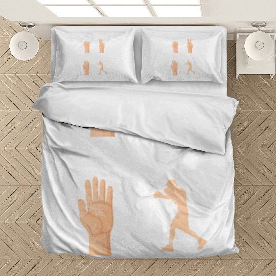 Rock Paper Scissors Nothing Beats Boxing Funny Box Bedding Sets
