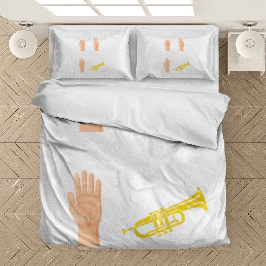 Rock Paper Scissors Nothing Beats Trumpets Trumpet Bedding Sets