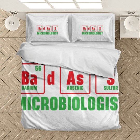 Badass Microbiologist Science Teacher Biology Bedding Sets