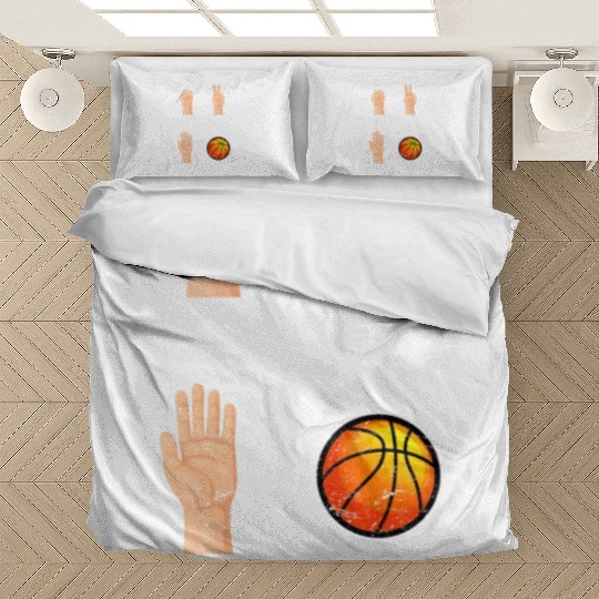 Rock Paper Scissors Nothing Beats Basketball Playe Bedding Sets