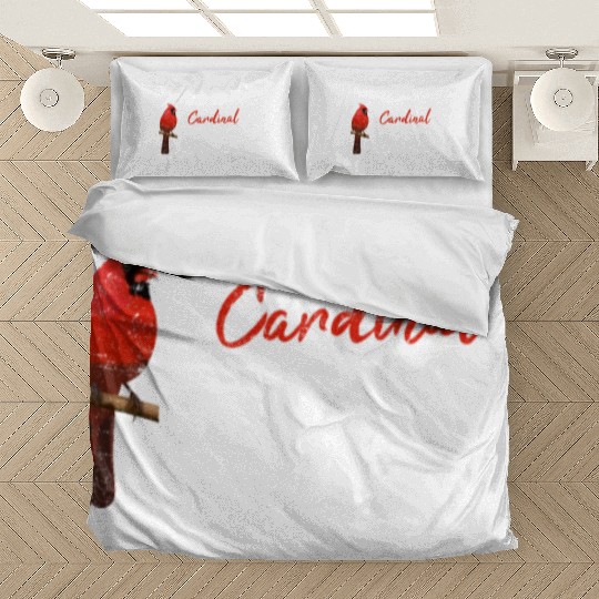 Cardinal Whisperer Northern Cardinal Bird Red Card Bedding Sets